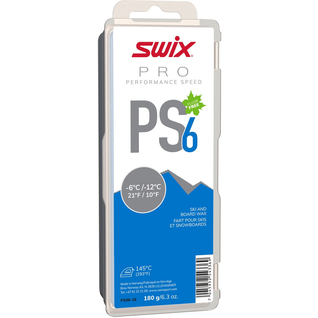 Swix PS6 Blue, -6°C/-12°C - 180g