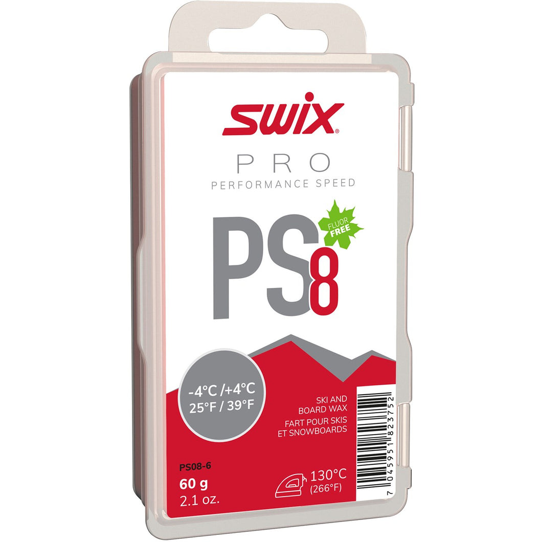 Swix PS8 Red, -4°C/+4°C - 60g