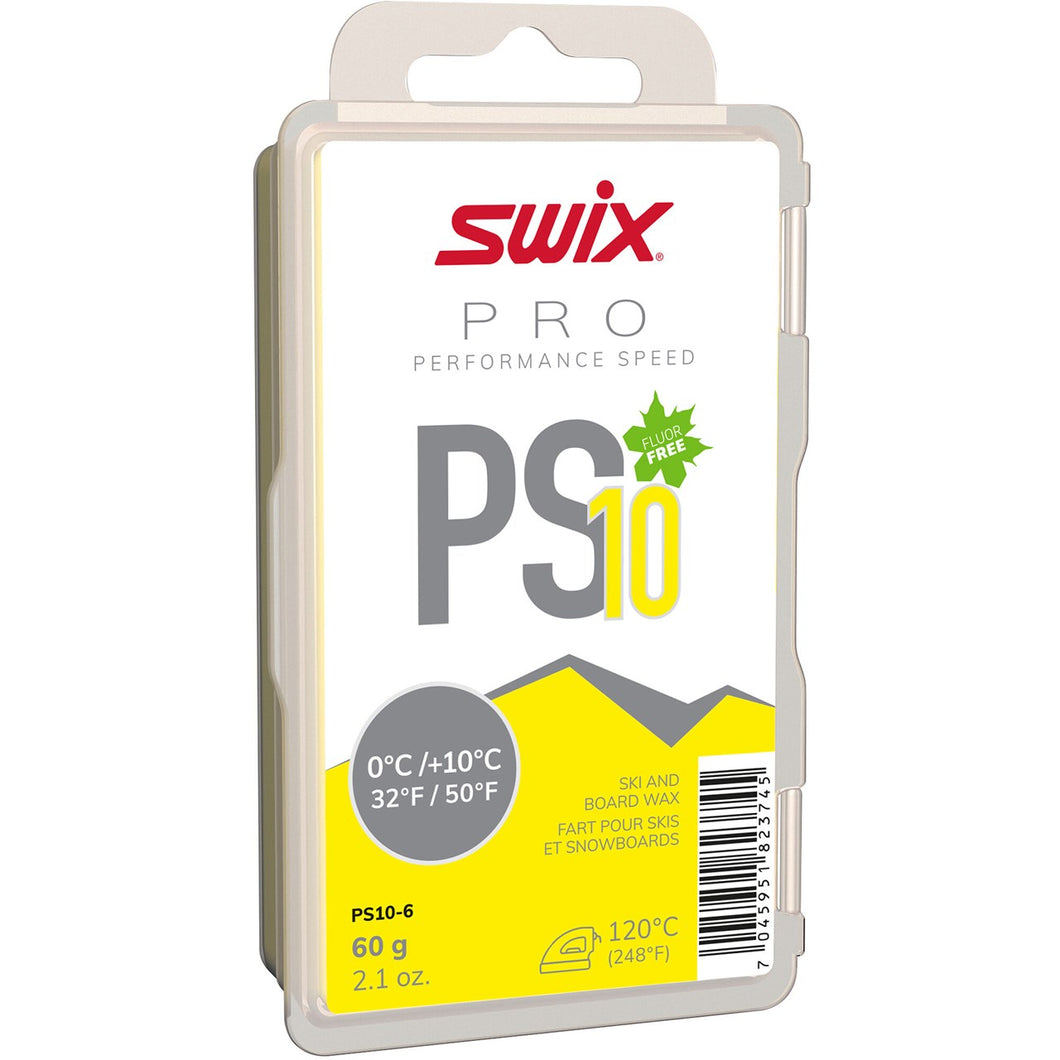 Swix PS10 Yellow, 0°C/+10°C - 60g